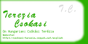 terezia csokasi business card